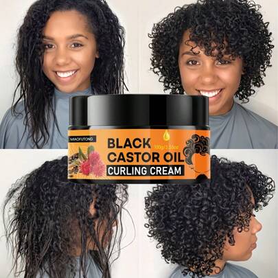 100g Elastin 蓖麻油卷发霜，注入摩洛哥坚果油，持久防毛躁，质地轻盈不油腻，滋养秀发，打造柔软、有弹性、有光泽的卷发。适合所有发质，包括干发、卷发和波浪发，男女通用