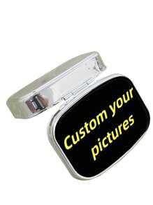 1PC Custom Square Pill Box,Mini Pill Box,2 Compartment Medicine Pill Organizer,Household Portable Medicine Storage Box,For Pockets Purses Travel Unique Gift - FH - View 8