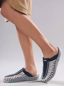 Handmade Woven Beach Sandals For Men, Outdoor Casual Comfortable Vacation Walking Shoes