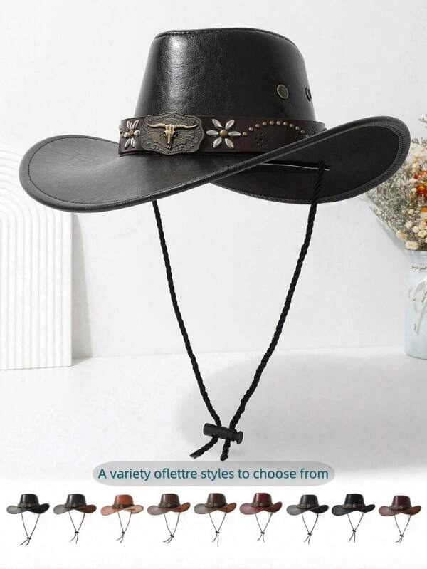 1 pezzo Cappello di feltro Panama alla moda con decorazioni in perline, ampio bordo di lana soffice per ombreggiatura, adatto per uso all aperto e casual