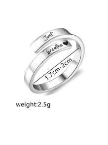 Customized Gold & Silver Open Ring, Suitable For Family Name Customization, Gift For Relatives And Friends, Mother's Day Gift For Mom From Daughter,Kids,Gala Night,Back To School Fashion