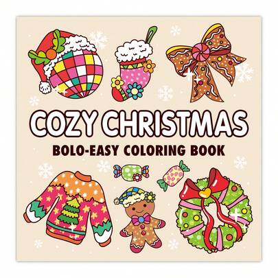 温馨圣诞：成人及青少年涂色书，包含可爱温馨的日常放松活动（温馨空间涂色）