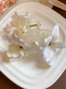 Elegancki spinka do włosów Peony Flower, spinka do włosów Travel Holiday Style Bun Claw, świeże akcesoria do włosów