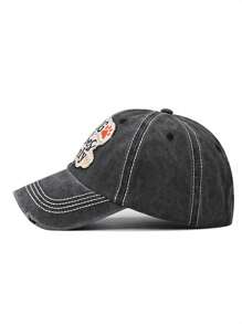 1 件男士休闲字母印花透气可调节棒球帽，多色，适合户外活动、街头风格和日常穿着