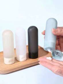 5 件软管化妆挤压瓶洗面奶洗发沐浴露空瓶，防漏挤压瓶，适用于旅行洗漱用品 - 可再填充化妆品容器，用于洗发水、护发素、乳液和沐浴露，是海滩、度假和旅行的旅行必需品。回到学校