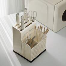 1pc Luxury Kitchen Knife Holder Storage Rack - Includes Knife, Pot Lid, Cutting Board, Chopstick Holder, All-In-One Kitchen Tool