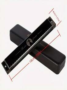1pc 24 Hole C Key Harmonica - Ideal Choice For Adults And Students, Self-Learning Musical Instrument - Multicolor - View 2