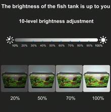 110-140cm Fish Tank LED Aquarium Light RGB With Timer Full Spectrum,AUTO Turn ON/OFF Everyday - UK Plug(220-240V) - View 9