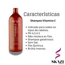 Skazi Kit Shampoo + Conditioner Vegan Post Chemical Vitamin C - trái cam - Xem 2