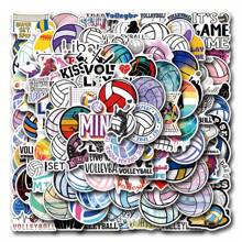 110 张排球贴纸美观乙烯基贴纸高品质贴纸贴花剪贴簿、日记、笔记本电脑、保险杠、滑板、水瓶、电脑、手机贴纸可以为您的生活带来很多乐趣，是送给成人的完美礼物 - 彩色 - 查看 1