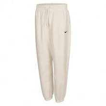 Nike Women's Drawstring Waist Tapered Casual Sporty Pants, Versatile - White - View 1