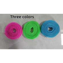 1pc Portable Clothesline, Upgraded Thick Drying Rope, Non-Slip & Windproof Laundry Rope, Camping Clothesline, Indoor/Outdoor Household Laundry Accessory, Outdoor Camping Gear, Bathroom/Dorm Accessory