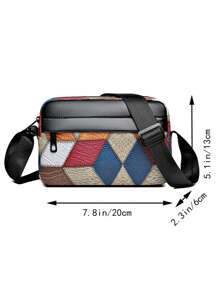 Men's Leisure Shoulder Bag Sports Crossbody Bag Personalized Fashion Small Square Bag Men's Bag Business Men's Bag Sling Bag - Multicolor - View 3