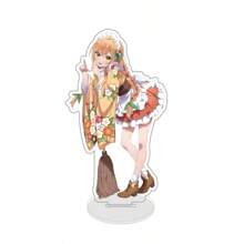 Anime Kimi No Koto Ga Dai Dai Dai Dai Daisuki Na Hyaku-Nin No Kanojo Decoración de marca de soporte acrílico de conejo de Pascua de 15 cm de alto