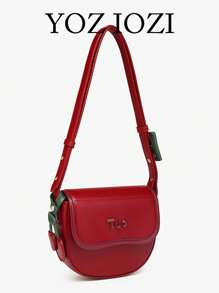 Regalo de cumpleaños Bolso de silla de montar de cereza 2025 Nuevo bolso de mano versátil y de moda con textura roja Bolso cruzado original para mujeres