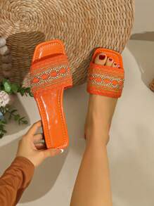 Women's Fashion Flat Strap Sandals, Sexy And Elegant Flat Sandals For Ladies