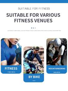 1pc Ice Silk Yoga Wrist Support Band, Unisex Gym Weightlifting Dumbbell Barbell Bicycle Cycling Anti-Slip Breathable Sports Half-Finger Gloves - Multicolor - View 8
