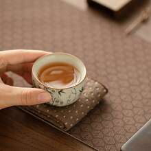 1 件汝窑墨竹裂釉茶杯，陶瓷茶具茶杯，主人和客人用，容量 60 毫升，功夫茶 - 彩色 - 查看 13