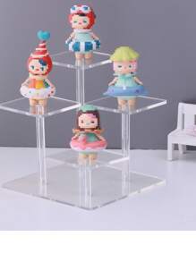 Acrylic Trapezoid Display Shelf, Multi-Function Holder Rack For Cosmetics, Jewelry, Collectibles, Figurines