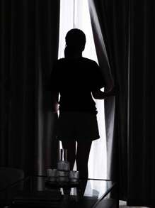 1pc Plain Color Curtain For Living Room Bedroom, Blackout Function, Also For Decoration, Sound Insulation, Thermal Insulation, Privacy Protection, With Good Draping Effect