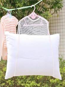 1pc Polyester Pillow Drying Rack, Foldable Pillow Drying Rack, Toy Washing Drying Mesh Bag, Home Balcony Clothes Drying Rack