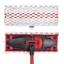 Pachet de 10 tampoane de mop din microfibră Ultra Max - reutilizabile, cu uscare rapidă, cap de înlocuire pentru mopul plat pentru podea, lavabilă la mașină, cu atașament din plastic