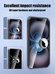 3pcs/Pack High Quality Glass Screen Protector, Scratch & Crack Resistant, Crystal Clear, Excellent Defense Without Affecting Touch Response, Easy To Apply, Compatible With IPhone - Clear - View 4