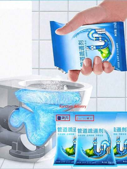 1/5/10 piezas Limpiador de drenaje de alto rendimiento (Limpia el drenaje en segundos), Polvo desobstructor de drenaje, Polvo para desatascar inodoro y fregadero (Empaquetado al azar), Apto para desatascar fregadero de cocina, inodoro y cualquier drenaje