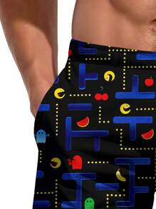 Men's Summer Hawaiian 3D Print Casual Beach Shorts - Quick Dry, Drawstring Waist, Perfect For Outdoor Activity