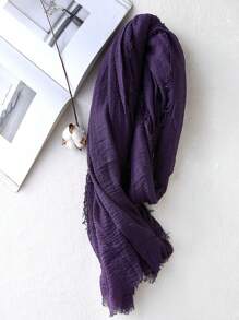 1 pièce Étole de plage polyvalente et mignonne de couleur unie pour femme, protection solaire. Accessoire de mode pour séance photo, nouvelle collection printemps/été