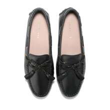 Cole Haan Women's Gissella Loafer Flats | Fall Fashion | Women Flats - Black Leather - View 4