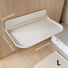 1 件可折叠壁挂式收纳架，浴室储物架无需钻孔，节省家庭厨房卧室客厅餐厅空间，家居装饰配件，装饰盒，女性婚礼礼物，夏季旅行节日必备品