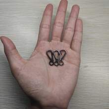 5/10/20Pcs/Lot Mini Carabiner Camping Survival Climbing Spring Backpack Clasps Keychain Paracord Tactical Gear Hooks Key Chain - Black - View 8