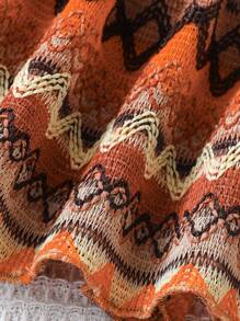 Young Girl 3D Floral Decor Strap Lining Dress