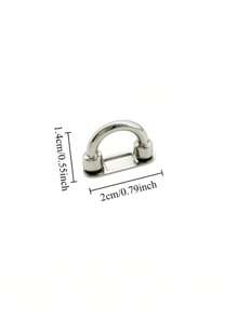 4pcs Adjustable Arch Buckles, Suitable For Handbags And Straps - Adjustable Chain Buckles, Applicable For Luggage And Fashion Accessories, Bag Clasps, Wallet Hardware Hanging Connectors With D-Ring, Detachable, DIY Wallet Making - Multicolor - View 8