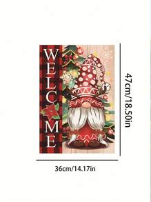 1/12 pièces Drapeau de jardin Gnome, Bienvenue Drapeau de jardin de Festival des Quatre Saisons, 14,17*18,50 pouces/36*47 cm, double face, en lin, Drapeau de pelouse de Festival de Gnome, Drapeau de jardin extérieur de Gnome Hiver Printemps, Saint-Valentin, Saint-Patrick, Pâques, Fête des Mères, Fête de l'Indépendance, Thanksgiving, Halloween, Noël. Pour la décoration de la cour extérieure de la ferme (drapeau seulement)