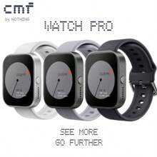 CMF By Nothing Watch Pro Dark Grey, Smartwatch With Wireless Call, 1.96" AMOLED, Built-In Multi-System GPS, All-Round Health Monitor, IP68 Waterproof, Fitness Tracker 100 Sport Modes For IOS Android, Elevated Design, Smartwatch For Men Women - Dark Gray - View 2