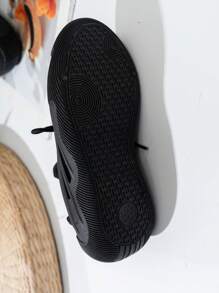 透气软底新设计减震厚底鞋，轻便防滑，多功能健身锻炼休闲装，外观迷人 - 黑色 - 查看 9