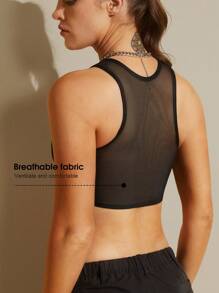1pc Women Minimalist Seamless Sports Bra Shaping Top, Enhancing Bust, Smooth & Comfortable