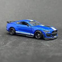 Burago 官方授权正品 1:64 合金车模，奔驰凯迪拉克仿真压铸车，装饰收藏品，男士圣诞节/生日礼物 - 1:64 2020 MUSTANG SHELBY GT500-藍 - 查看 9