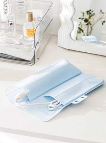 1pc Portable Heat-Resistant Curling Iron Bag, Silicone Hair Straightener Storage Bag, Clip Board Anti-Scalding Travel Pad Bag, Curling Iron Storage Protective Cover, Suitable For Curling Irons, Hair Straighteners And Hair Styling Tools - Multicolor - View 4