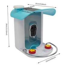kangten IP65 Waterproof Solar Bird Feeder 1080p HD Night Vision Camera Smart Recognition - Blue - View 2
