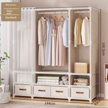 Armoire de chambre pratique et élégante, Porte-vêtements sur pied, Porte-vêtements robuste, Armoire de luxe à haute capacité, Armoire de rangement de vêtements à assemblage facile, Vêtements, Pantalons, Couette, Disponible en plusieurs tailles et styles, Grande capacité et assemblage facile