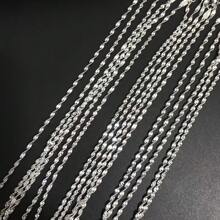 1Pc 16inch~30inch Luxury 2mm Silvery Plated Double Layer Water-Wave Chain Necklace Women Chokers Necklaces For Jewelry Making