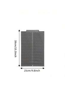 1 件硅胶碗碟架垫、可折叠排水垫、大排水垫、耐热锅架、可用洗碗机清洗的 3 脚垫、厨房配件 - 灰色 - 查看 11