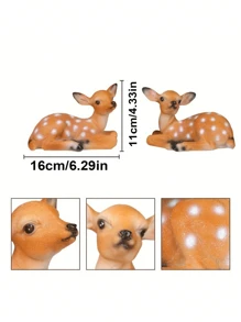 逼真的鹿雕塑 - 户外花园装饰 - 栩栩如生的动物雕像，适合草坪或庭院装饰 - 将大自然带回家