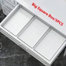 1 Stück / 3 Stück / 4 Stück / 7 Stück hochwertige luxuriöse multifunktionale Aufbewahrungsbox, Desktop Organizer Aufbewahrungsbox, Zuhause Hartes Material Schublade mit integrierter Kosmetikaufbewahrung, separater Schminktisch Desktop Hautpflege Produktorganizer, geeignet für Wohnzimmer, Badezimmer, Schminktisch, Organisationsaufbewahrung, für Urlaub, Strand, Badezimmer, Schlafzimmer, große Kapazität