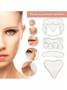 Silicone Anti-Wrinkle Patch Set, Smooth Wrinkles & Tighten Skin, Suitable For Home Or Salon Use, Christmas & Holiday Gift - Multicolor - View 4