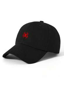 1 Stück verstellbare lässige Baseball Kappe für Männer mit Spinne Grafik Aufdruck, geeignet für den täglichen Gebrauch