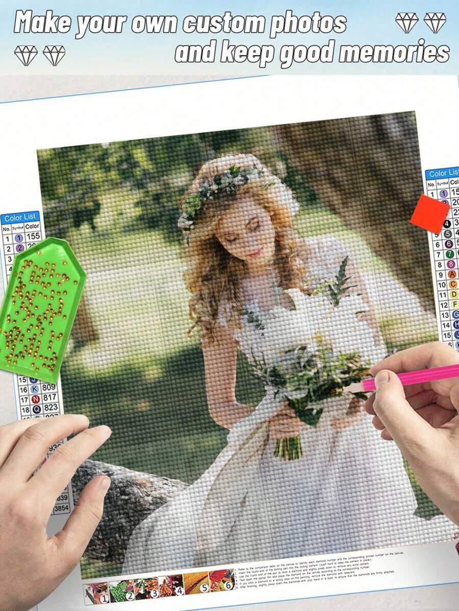 ZHUAIZHUAIHU Of Custom Diamond Painting, Multiple Size Options Including Small Size And Normal Size, Round Acrylic Beads, Supporting Photo Customization, Nice Gift On Holiday Or Festivals Such As Xmas, New Year, Valentine's Day, Birthday, Anniversary Or Daily Life Which Shows Your Unique Personalized And Special Care To Your Family, Friends, . Great Decoration For Home, Office, Car. Easy To Operate And Vivid Colour. Fun Relaxable DIY Art